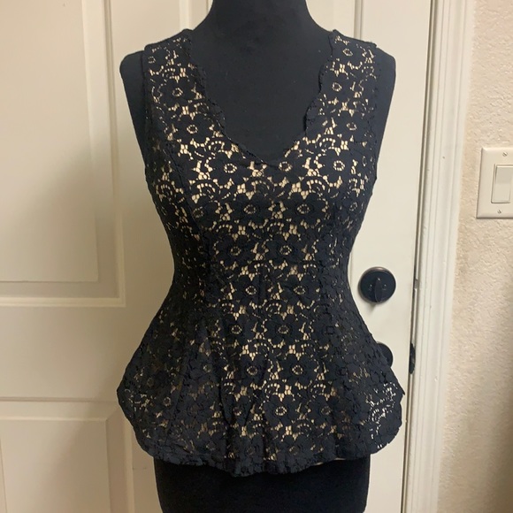 Monteau Tops - NWT Monteau sleeveless black small blouse